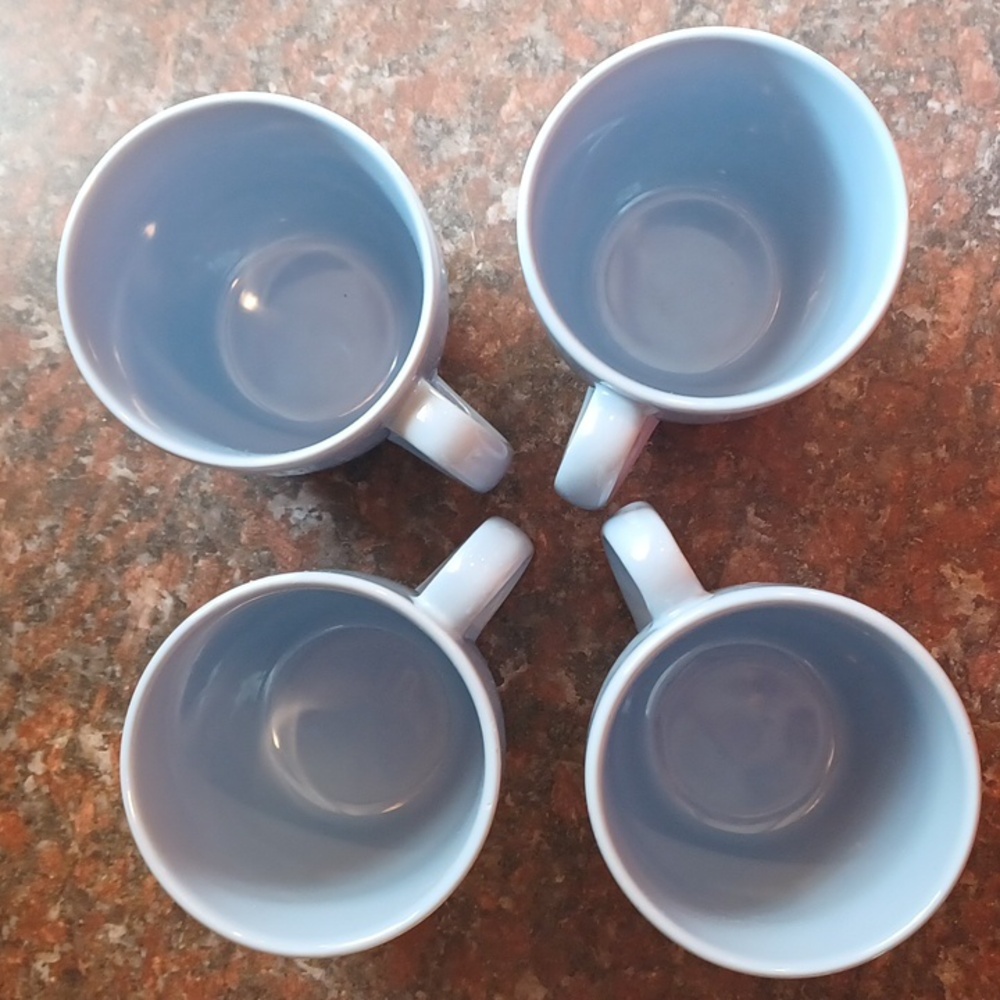 Corelle Country Cottege Light Blue Mugs- set of 4 - Picture 2 of 5